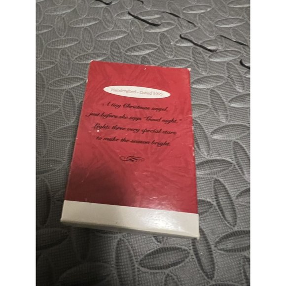 Hallmark Keepsake Ornament Handcrafted 1995 Three Wishes Angel Vintage Christmas - Picture 6 of 8